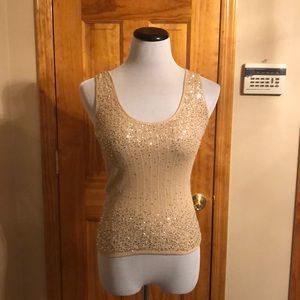 Armani Exchange Sequined Sweater Tank